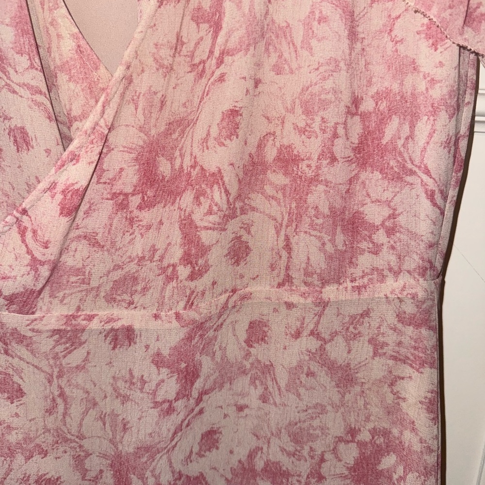 Floral Pink Ruffle Dress - Picture 4 of 5